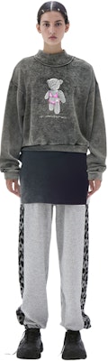 Sudadera Unisex Gráfica Oso de Peluche Alexander Wang SS22 Gris. UCC1221502-007 1