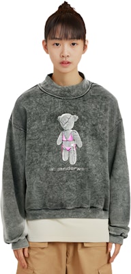 Sudadera Unisex Gráfica Oso de Peluche Alexander Wang SS22 Gris. UCC1221502-007 2