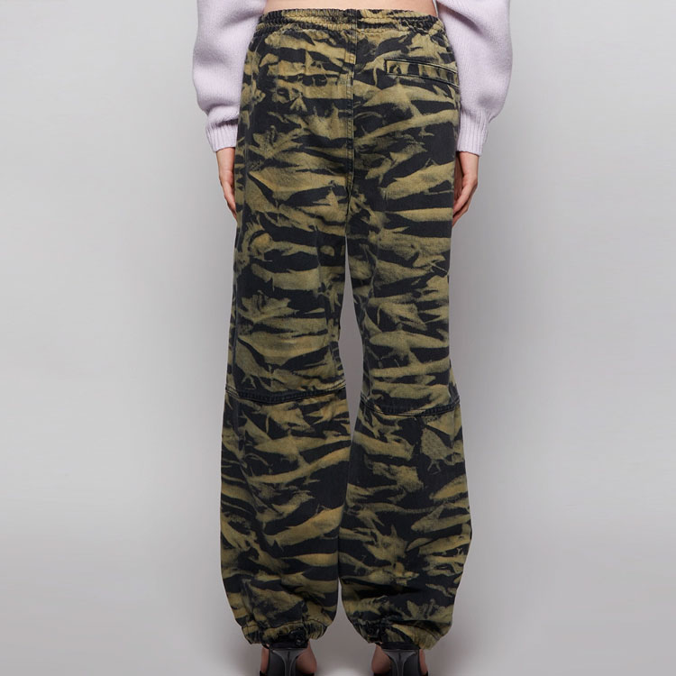 Details for Alexander Wang SS22 Tiger Capsule Camo Wide-Leg Sweatpants Unisex Army Green UDC1224053-737