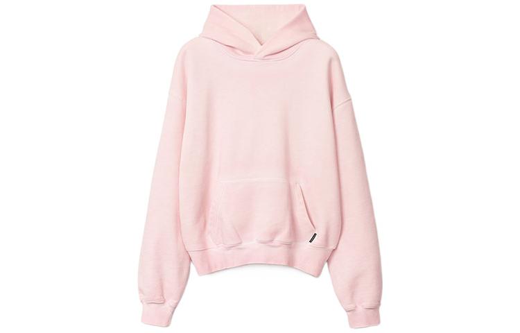 Alexander Wang SS22 Unisex Pastel Pink Fuzzy Velvet Hoodie UCC2221529-680