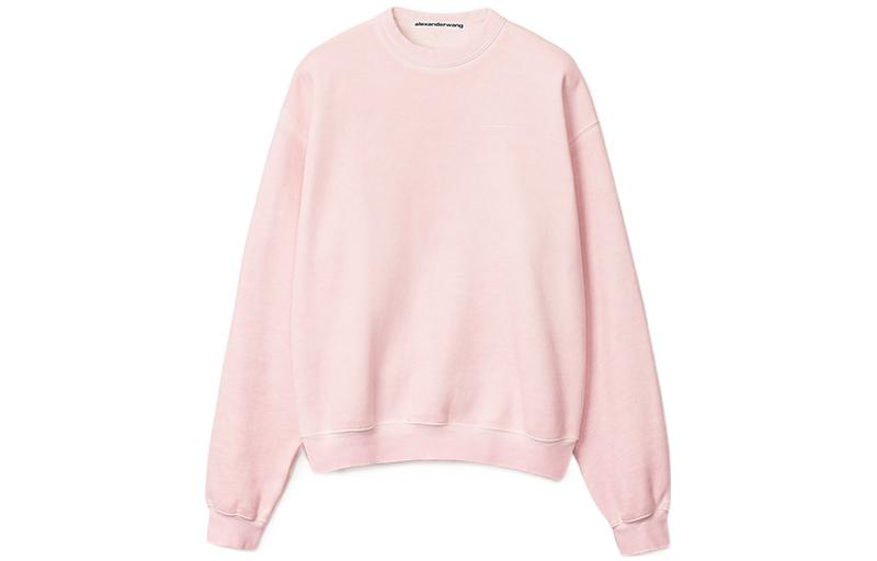 Alexander Wang SS22 Unisex Sweatshirt Light Pink UCC2221530-680