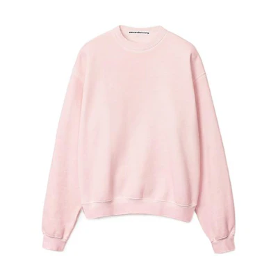 Alexander Wang SS22 Unisex Sweatshirt Light Pink UCC2221530-680