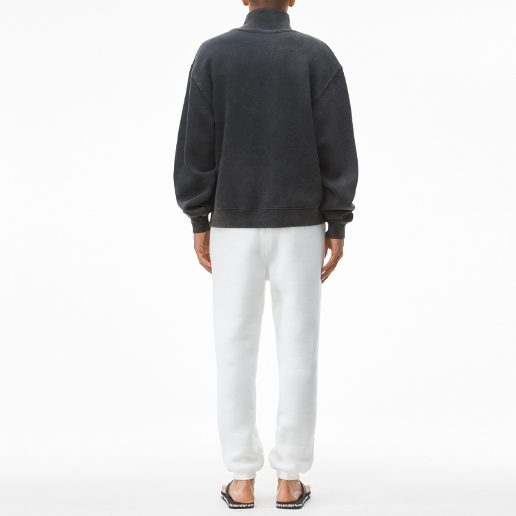 Purchase Alexander Wang SS22 Unisex Baju Beludru Leher Tinggi Hitam. UCC3211473-007