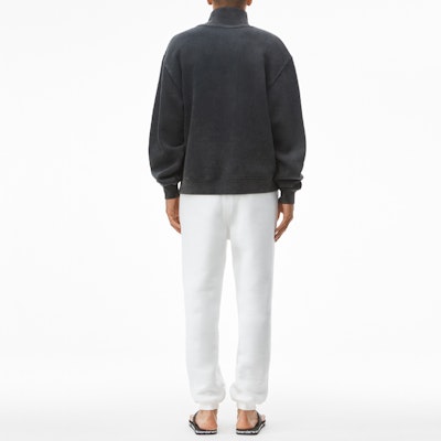 Alexander Wang SS22 Unisex Baju Beludru Leher Tinggi Hitam. UCC3211473-007 Purchase Alexander Wang SS22 Unisex Baju Beludru Leher Tinggi Hitam. UCC3211473-007