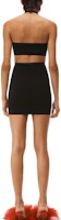 Shop Alexander Wang SS23 黑色針織Logo挖空露肩洋裝 4KC1236038-001