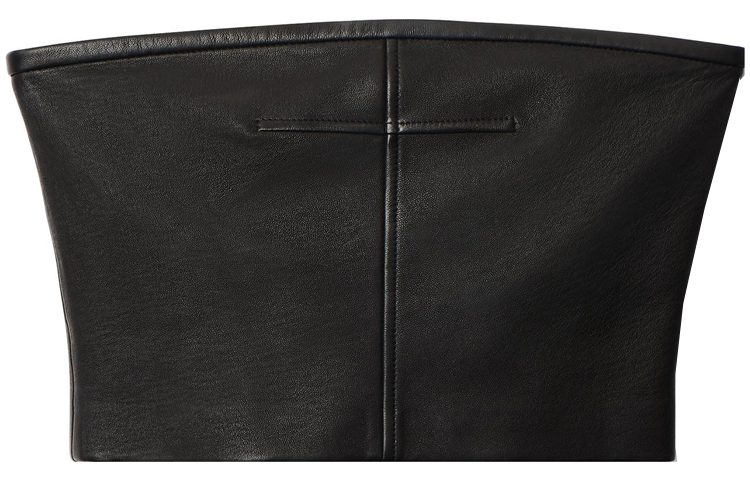 Order Alexander Wang SS23 Black Leather Strapless Corset Top. 1WC1231745-001