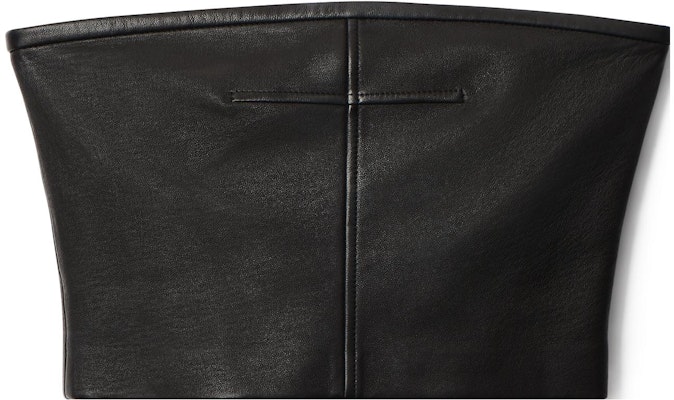 Alexander Wang SS23 Black Leather Strapless Corset Top. 1WC1231745-001 Lookbook Alexander Wang SS23 Black Leather Strapless Corset Top. 1WC1231745-001