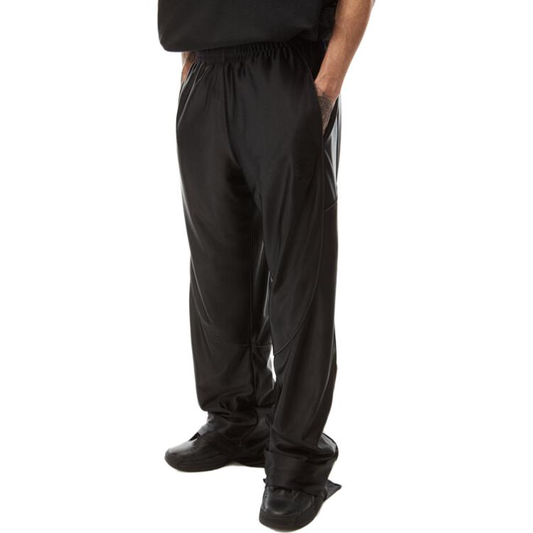 Lookbook Alexander Wang SS23 Black Satin Loose Knit Track Pants 6CC3234011-001