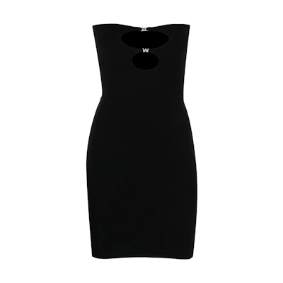 Alexander Wang SS23 Black Sleeveless Slim-Fit Midi Dress 4KC1236037-001