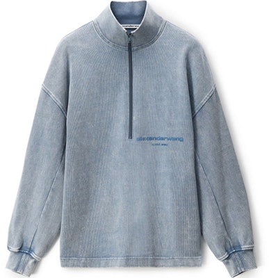 亚历山大王 SS23 男士灰色半拉链刺绣标志卫衣 UCC2231612-077 Order 亚历山大王 SS23 男士灰色半拉链刺绣标志卫衣 UCC2231612-077