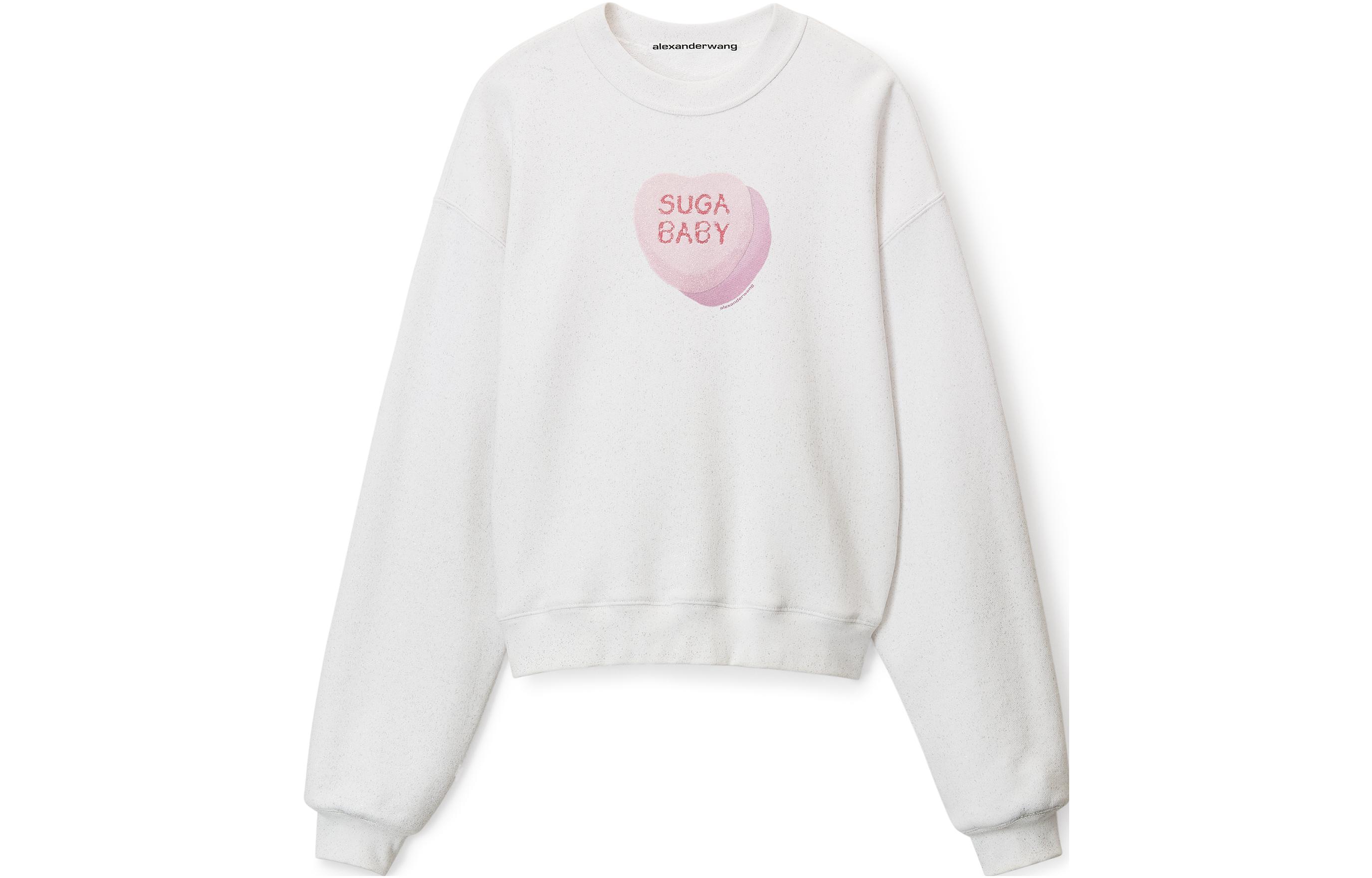 Order Alexander Wang SS23 心形印花中性灰色圓領衫 UCC3231639-111