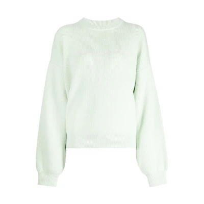 Alexander Wang SS23 Letter Logo Print Crewneck Long Sleeve Pullover Sweater Unisex UKC4221037-332