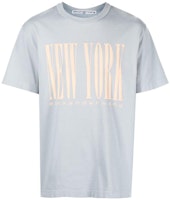 Alexander Wang SS23 Logo Print Unisex Crewneck T-Shirt Light Blue UCC1231599-491 Alexander Wang SS23 Logo Print Unisex Crewneck T-Shirt Light Blue UCC1231599-491