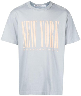 Alexander Wang SS23 Kaos Unisex Crewneck Logo Print Biru Muda UCC1231599-491 Buy Alexander Wang SS23 Kaos Unisex Crewneck Logo Print Biru Muda UCC1231599-491