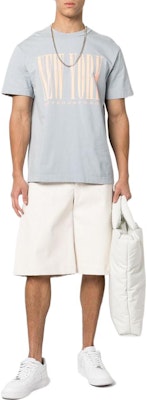 Alexander Wang SS23 Kaos Unisex Crewneck Logo Print Biru Muda UCC1231599-491 Lookbook Alexander Wang SS23 Kaos Unisex Crewneck Logo Print Biru Muda UCC1231599-491