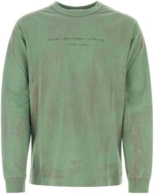 アレキサンダーワン SS23 オーバーサイズ 長袖 クルーネックTシャツ ユニセックス グリーン UCC2231621349 Order アレキサンダーワン SS23 オーバーサイズ 長袖 クルーネックTシャツ ユニセックス グリーン UCC2231621349