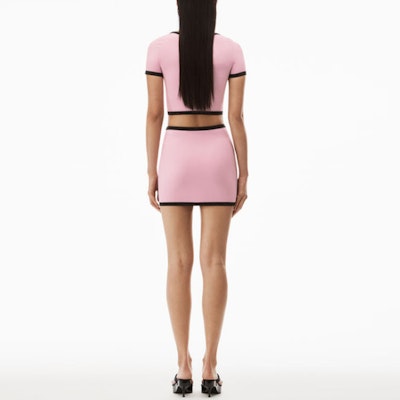 Alexander Wang SS23 Rok Midi Nylon Pink Dengan Hiasan Kristal. 1KC2235009-680 Purchase Alexander Wang SS23 Rok Midi Nylon Pink Dengan Hiasan Kristal. 1KC2235009-680