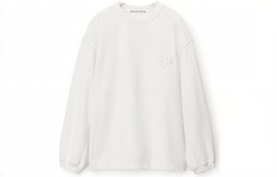 Alexander Wang SS23 Solid Color Sweatshirt White 6CC3231011-100 Alexander Wang SS23 Solid Color Sweatshirt White 6CC3231011-100