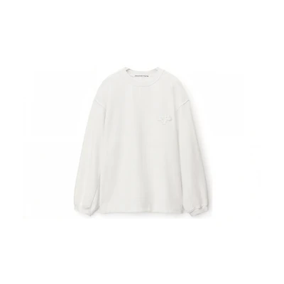 Alexander Wang SS23 Solid Color Sweatshirt White 6CC3231011-100