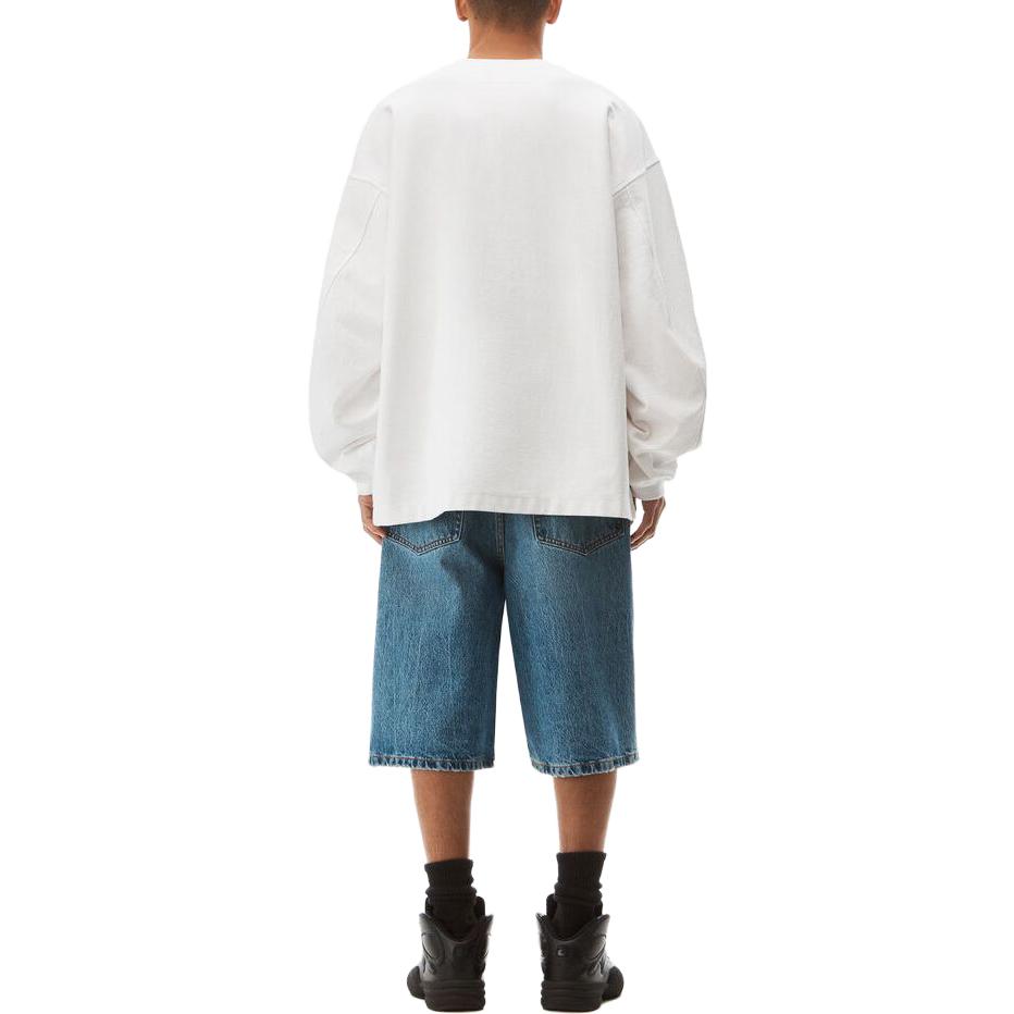 Shop Alexander Wang SS23 純色白色長袖上衣 6CC3231011-100