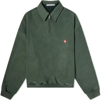 Alexander Wang SS23 Logo刺繡半拉鍊衛衣 男女款 綠色 UCC4221567-307 Order Alexander Wang SS23 Logo刺繡半拉鍊衛衣 男女款 綠色 UCC4221567-307