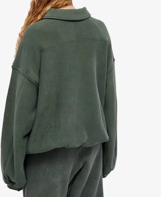 Alexander Wang SS23 Logo刺繡半拉鍊衛衣 男女款 綠色 UCC4221567-307 Shop Alexander Wang SS23 Logo刺繡半拉鍊衛衣 男女款 綠色 UCC4221567-307