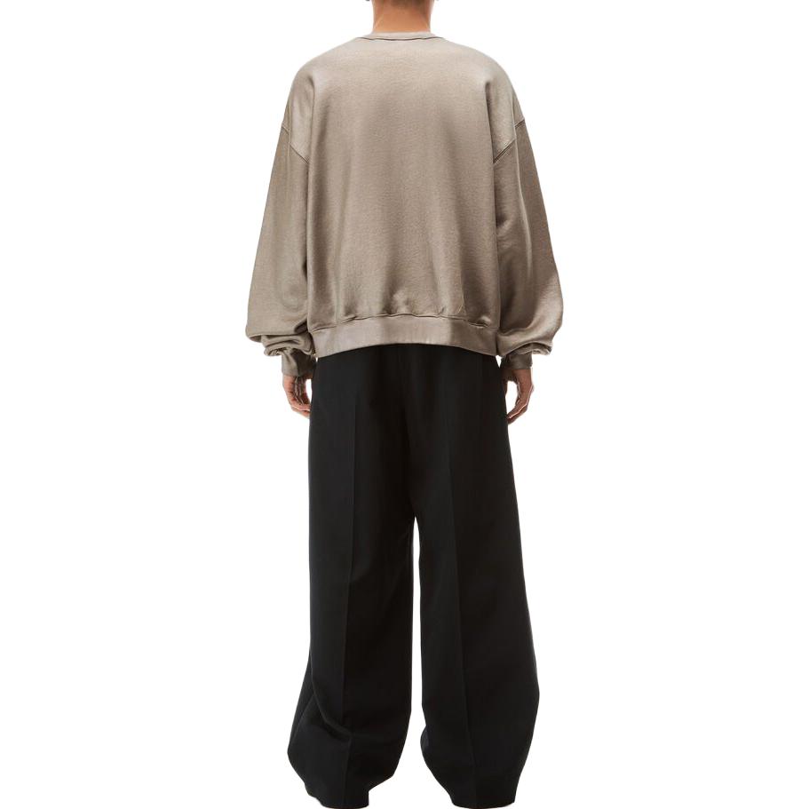 Purchase 亞歷山大王SS23金屬灰壓紋圖案男女款寬鬆版型衛衣 UCC3231645-355