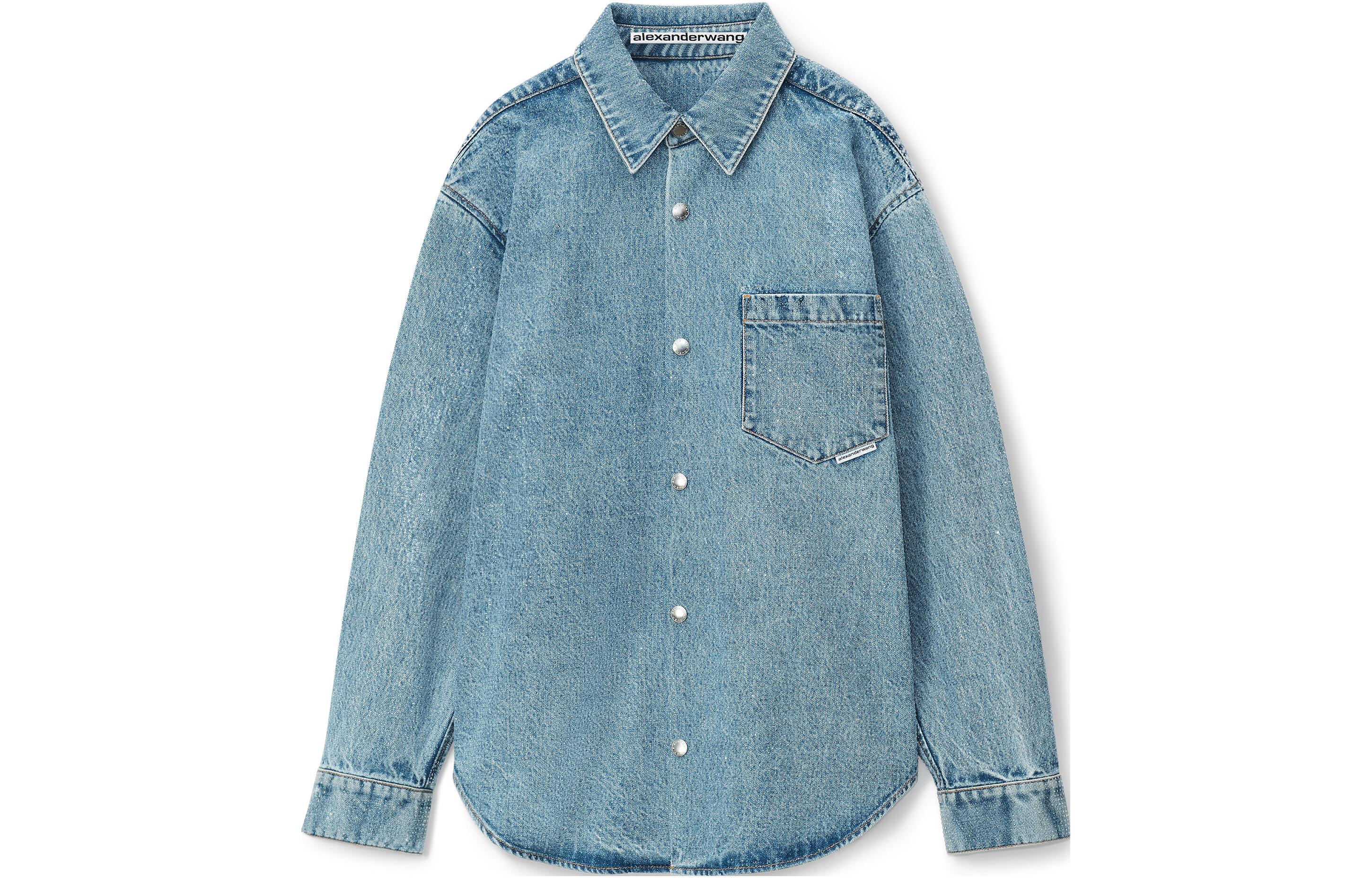 Alexander Wang SS23 Unisex Retro Casual Denim Jacket Blue UDC2232558-486