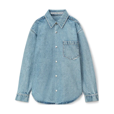 Alexander Wang SS23 Unisex Retro Casual Denim Jacket Blue UDC2232558-486
