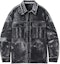 Buy Alexander Wang SS24 Black Single-Breasted Relaxed Illusion Print Leather Jacket 6WC3241050019B