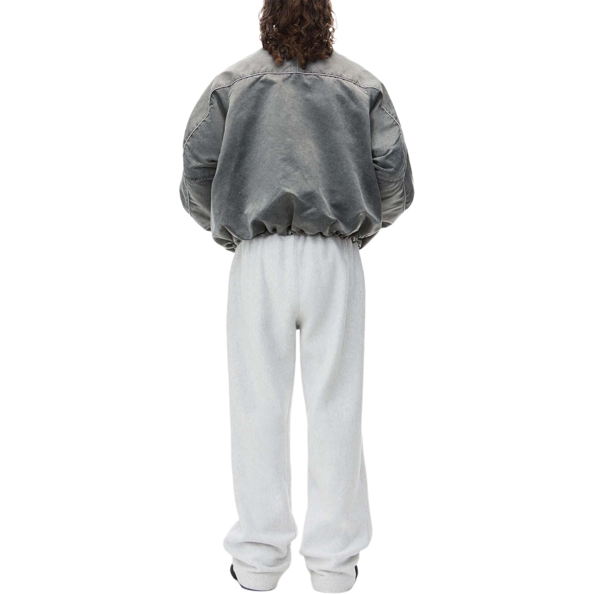 Purchase Alexander Wang SS24  Black Zip-Up Long-Sleeve Jacket with Patchwork Design 6WC3242035-BLACK