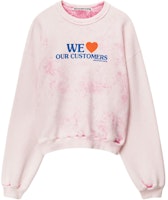 Alexander Wang SS24 Heart Print Lightweight Sweatshirt Unisex Light Pink UCC22416886-83A Alexander Wang SS24 Heart Print Lightweight Sweatshirt Unisex Light Pink UCC22416886-83A