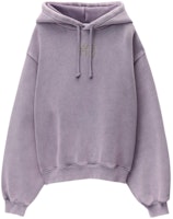 Alexander Wang SS24 Logo Terry Hoodie Unisex Light Purple 4CC32220696-87A Alexander Wang SS24 Logo Terry Hoodie Unisex Light Purple 4CC32220696-87A