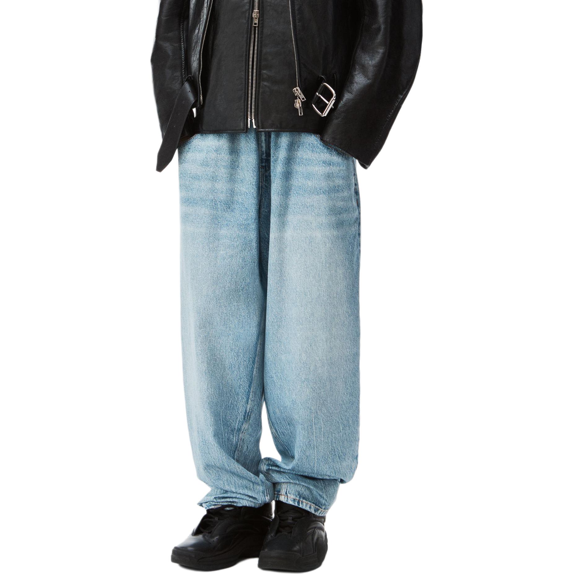 Alexander Wang SS24 Loose Fit Mid-Rise Zip Denim Jeans Unisex Blue UWC12440914-87A 圖 3