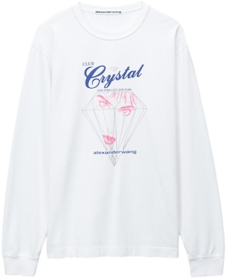 Alexander Wang SS24 Oversized Letter Crewneck Long Sleeve T-Shirt Bright White Unisex UCC1241692-111 Buy Alexander Wang SS24 Oversized Letter Crewneck Long Sleeve T-Shirt Bright White Unisex UCC1241692-111