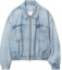 Buy Alexander Wang SS24 Jaket Denim Zip-Up Oversized Biru Uniseks UWC12420274-87A
