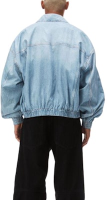 Alexander Wang SS24 Jaket Denim Zip-Up Oversized Biru Uniseks UWC12420274-87A Shop Alexander Wang SS24 Jaket Denim Zip-Up Oversized Biru Uniseks UWC12420274-87A