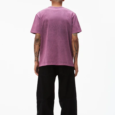 亚历山大·王 SS24 粉色logo罗纹针织宽松男女同款T恤 UCC12416979-52A Purchase 亚历山大·王 SS24 粉色logo罗纹针织宽松男女同款T恤 UCC12416979-52A