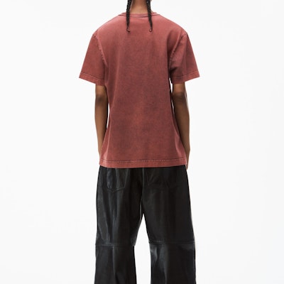 Alexander Wang SS24 Baju T-Shirt Unisex Oversized Merah Logo Knit Ribbed. UCC12416976-44A Purchase Alexander Wang SS24 Baju T-Shirt Unisex Oversized Merah Logo Knit Ribbed. UCC12416976-44A