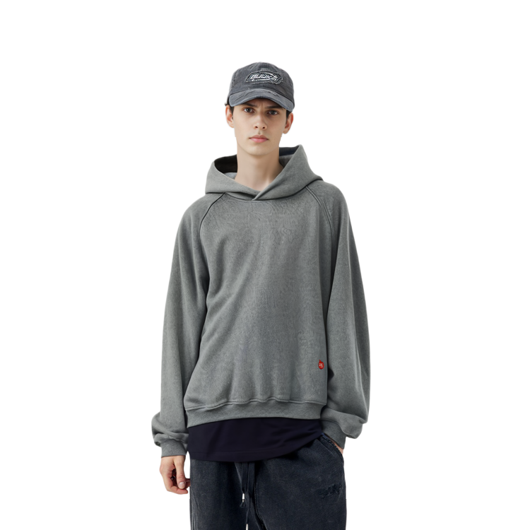 Details for Sudadera Unisex Alexander Wang SS24 Cuello Alto Holgado Gris Raglán. UCC1241673-079