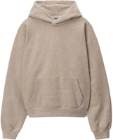 Alexander Wang SS24 Unisex Grey Flocked Hoodie with Kangaroo Pocket. UCC12416712-69A Alexander Wang SS24 Unisex Grey Flocked Hoodie with Kangaroo Pocket. UCC12416712-69A