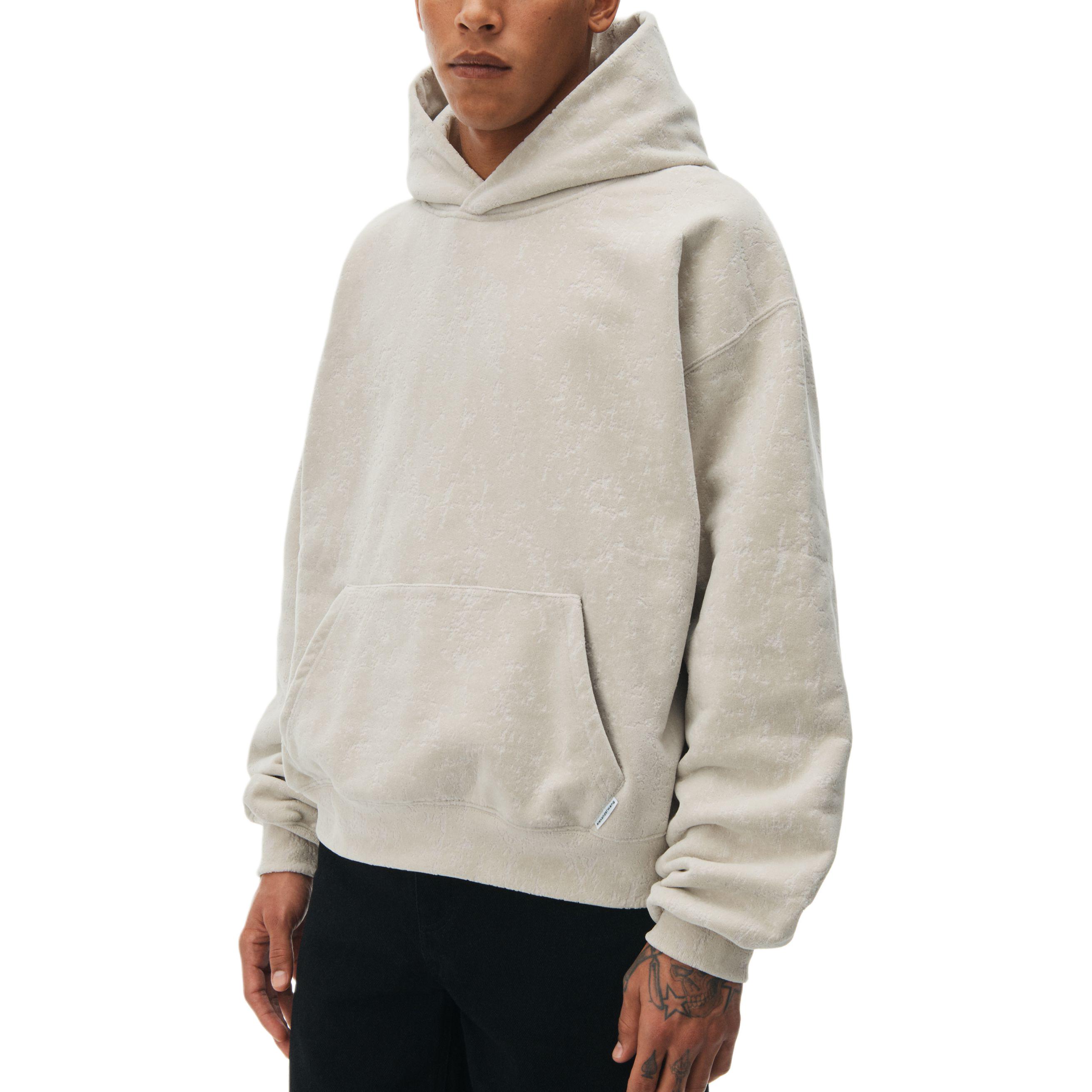 Purchase Alexander Wang SS24 Hoodie Unisex Abu-Abu dengan Kantong Kanguru. UCC12416712-69A