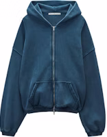 Alexander Wang SS25 Zip Logo Embroidered Hoodie with Ribbed Hem Unisex Style. UCC3252065421B Alexander Wang SS25 Zip Logo Embroidered Hoodie with Ribbed Hem Unisex Style. UCC3252065421B