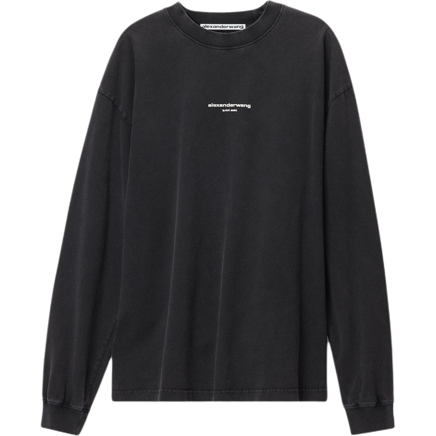 Alexander Wang SS26 Logo Print Long Sleeve Casual T-Shirt UCC3261908011
