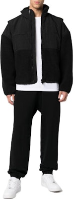 Alexander Wang Unisex Black Patchwork Stand Collar Long Sleeve Jacket UCC1233008-001 Lookbook Alexander Wang Unisex Black Patchwork Stand Collar Long Sleeve Jacket UCC1233008-001