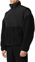 Purchase 亞歷山大王男女款黑色拼接立領長袖外套 UCC1233008-001