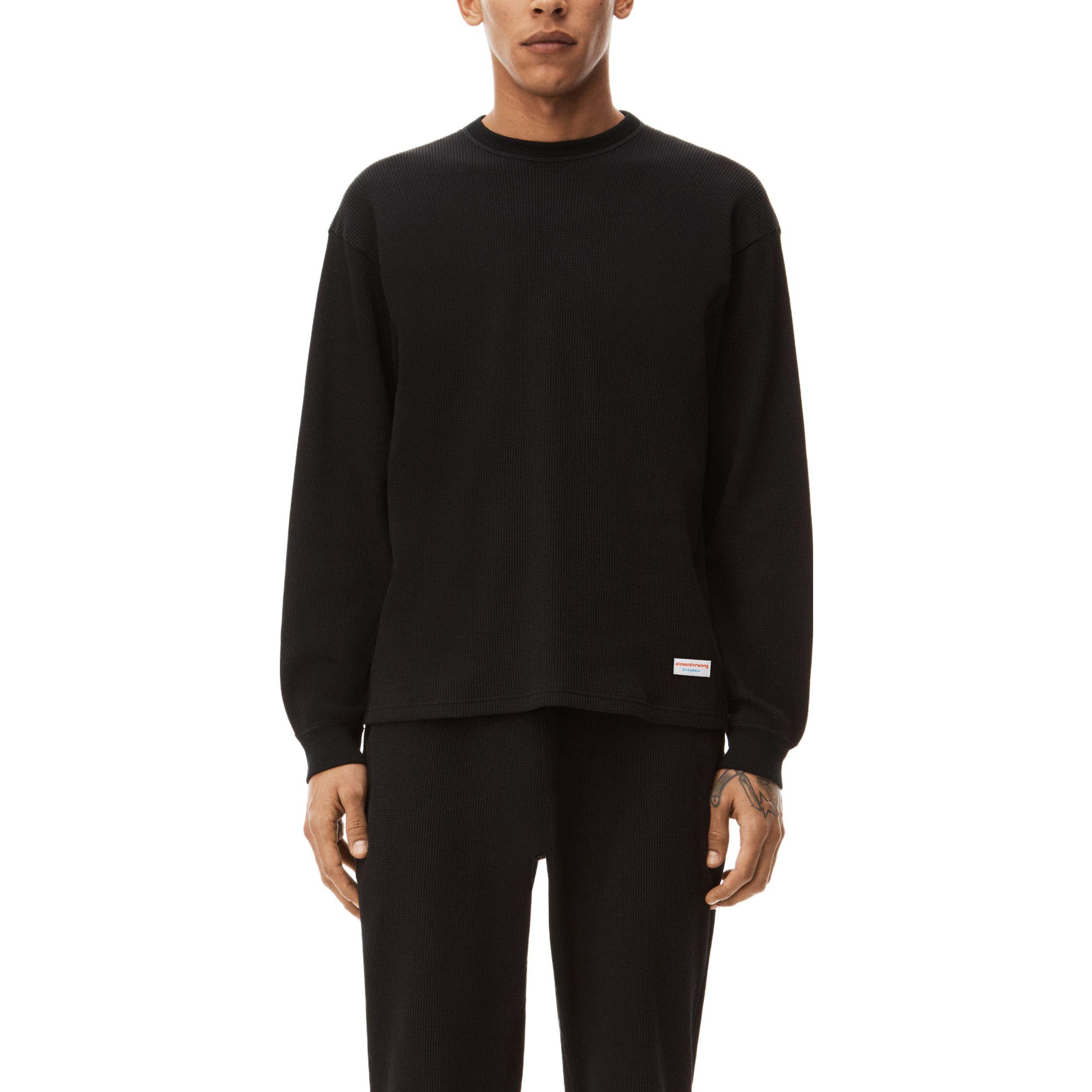 Details for Alexander Wang Unisex Oversized Crewneck Pullover Sweatshirt Long Sleeve UCC4221611-001