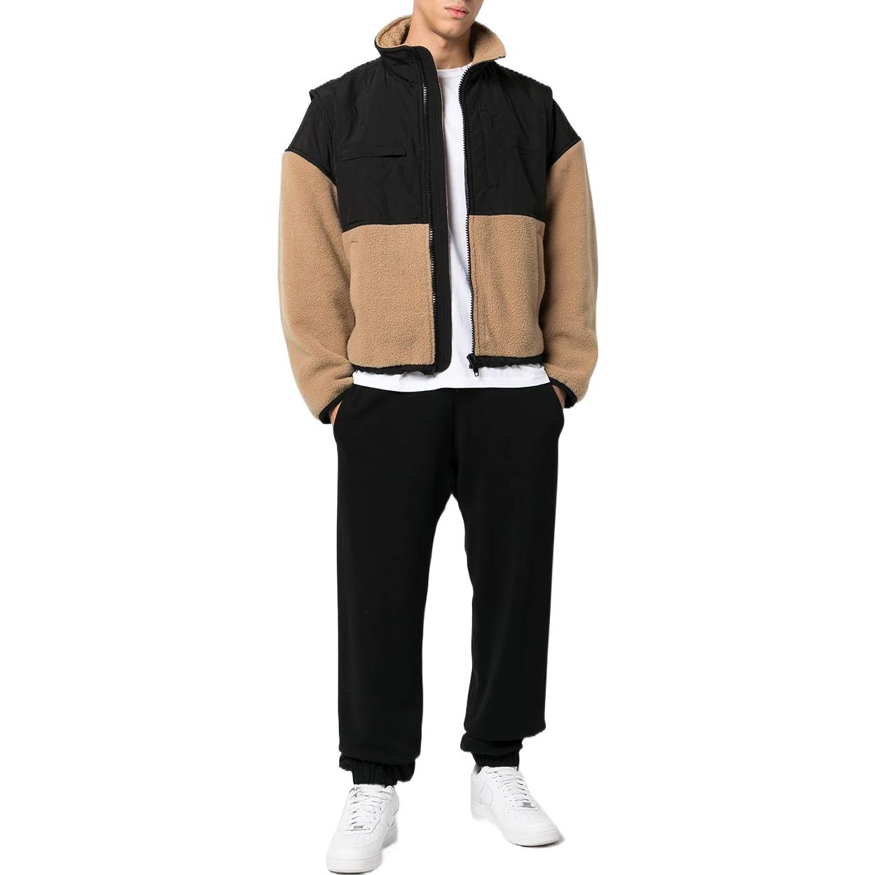 Alexander Wang Unisex Patchwork Zip-Up Jacket Camel Brown UCC1233008-925 圖 3