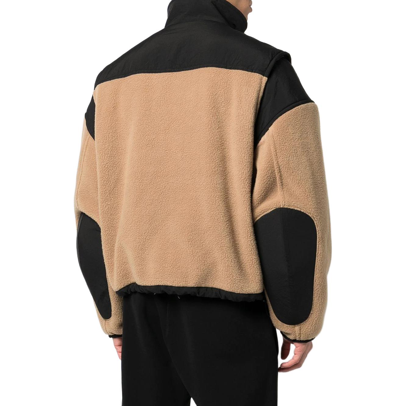 Alexander Wang Unisex Patchwork Zip-Up Jacket Camel Brown UCC1233008-925 圖 5