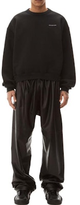 Sudadera Unisex Negra de Color Sólido Alexander Wang. UCC3211471-001 Lookbook Sudadera Unisex Negra de Color Sólido Alexander Wang. UCC3211471-001